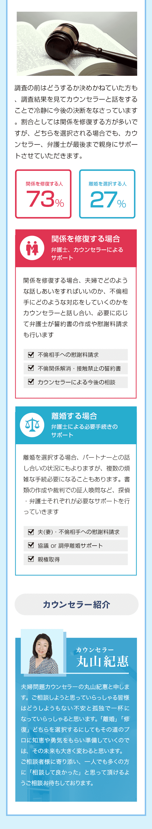 最後まで親身にサポートさせていただきます。