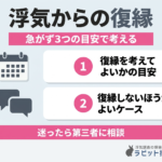 浮気からの復縁はうまくいく？考えてよい目安としないほうがよいケース【警察OB監修】