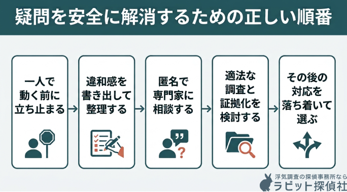 疑問を安全に解消するための正しい順番