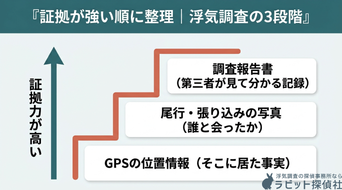 浮気調査の3段階
