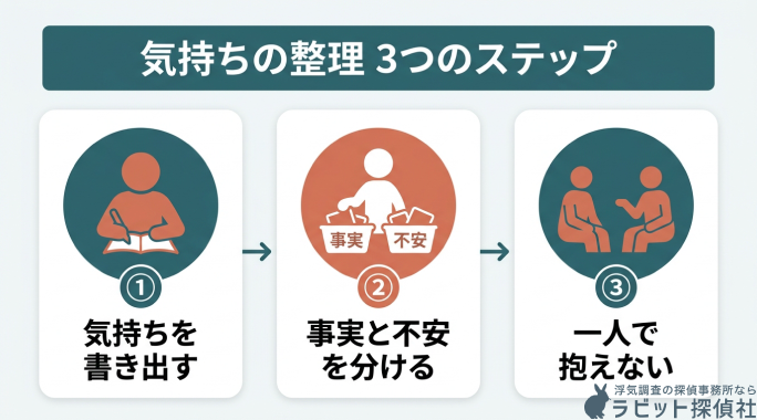 気持ちの整理 3つのステップ