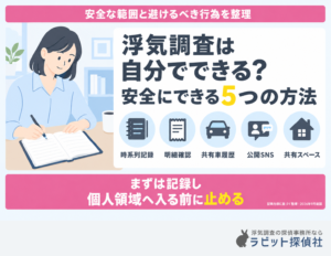 浮気調査　自分で